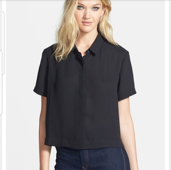 Leith Tops - Anthropologie Leith Short Sleeve Woven Shirt